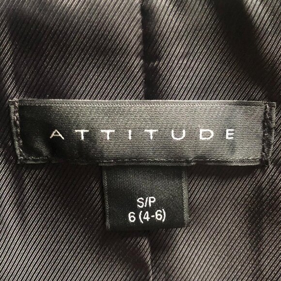 ATTITUDE (Size S) DARK GREEN FLORAL BLAZER JACKET - Picture 4 of 6